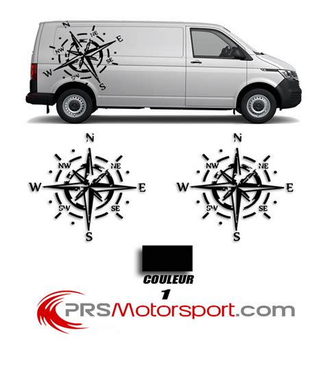 sticker rose des vents van